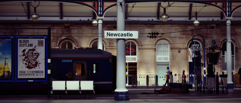 Newcastle Central Station platform