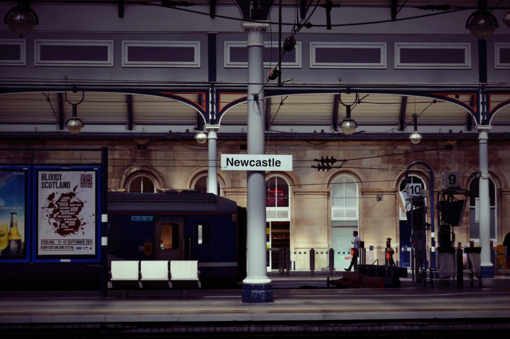 Newcastle Central Station platform
